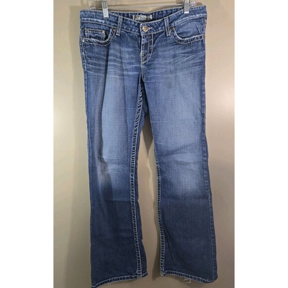Women's BKE Denim Stella Medium Wash Bootcut Blue Jeans, Size 30x33.5 - Picture 1 of 10